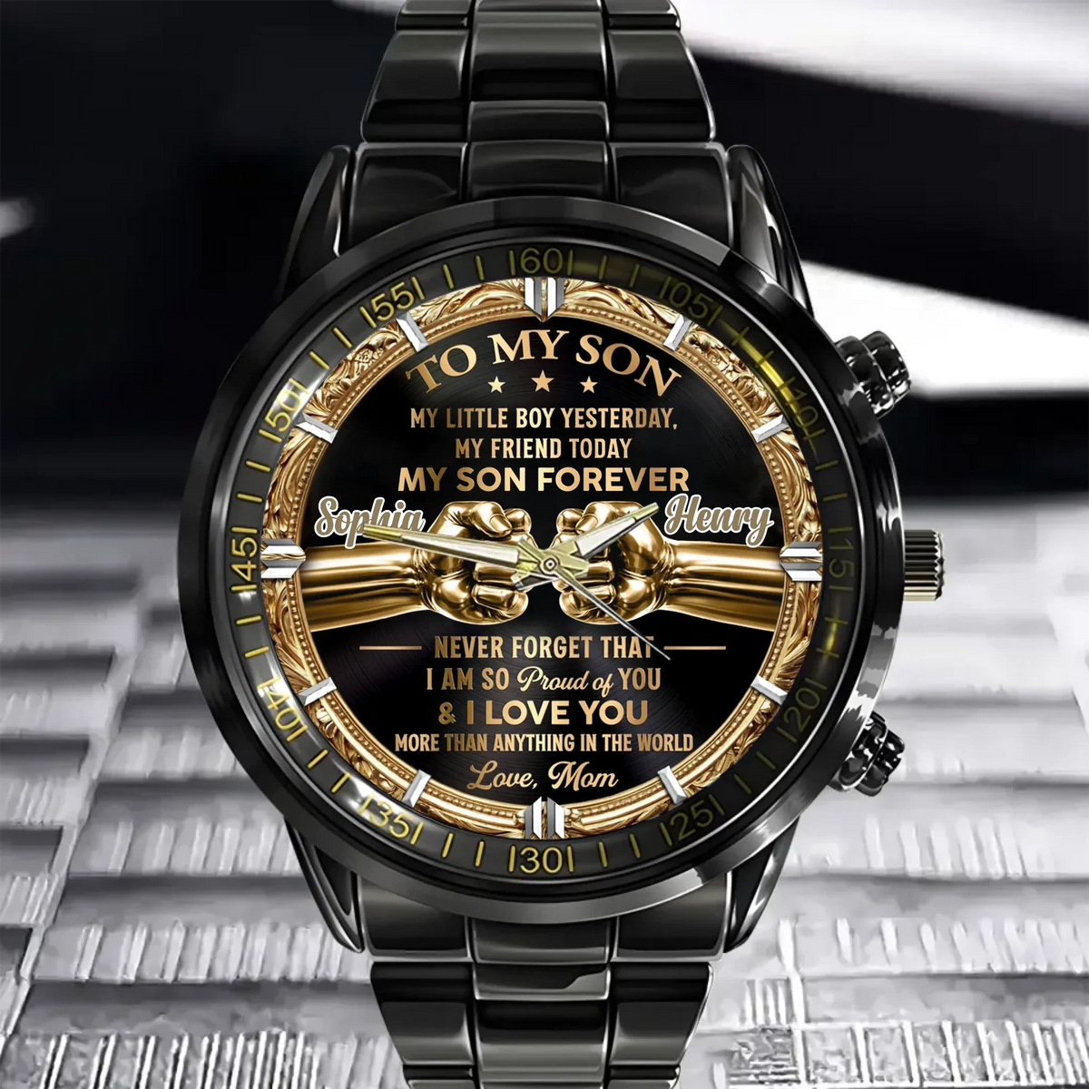 Custom Family Love Watch - Personalized Names & Relationship - Gift For Family