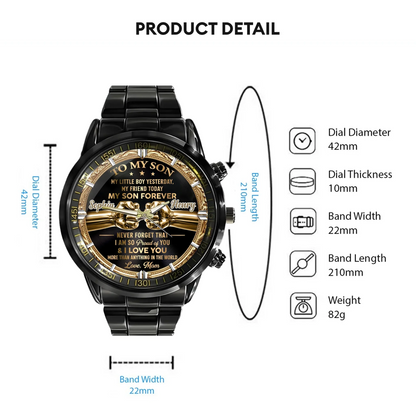 Custom Family Love Watch - Personalized Names & Relationship - Gift For Family