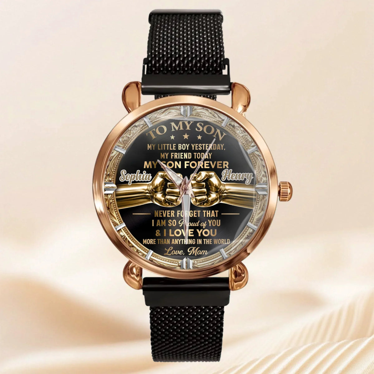 Custom Family Love Watch - Personalized Names & Relationship - Gift For Family