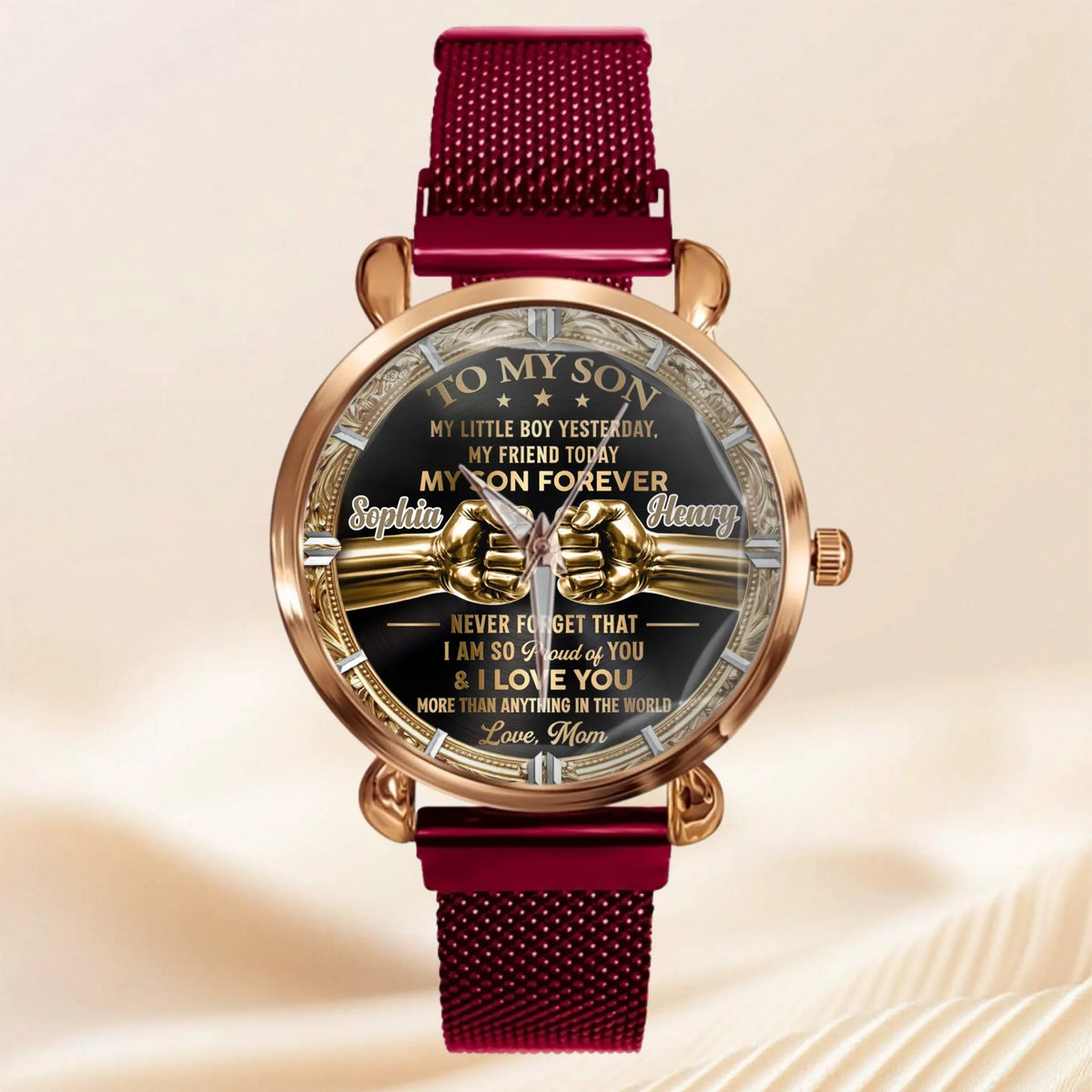 Custom Family Love Watch - Personalized Names & Relationship - Gift For Family