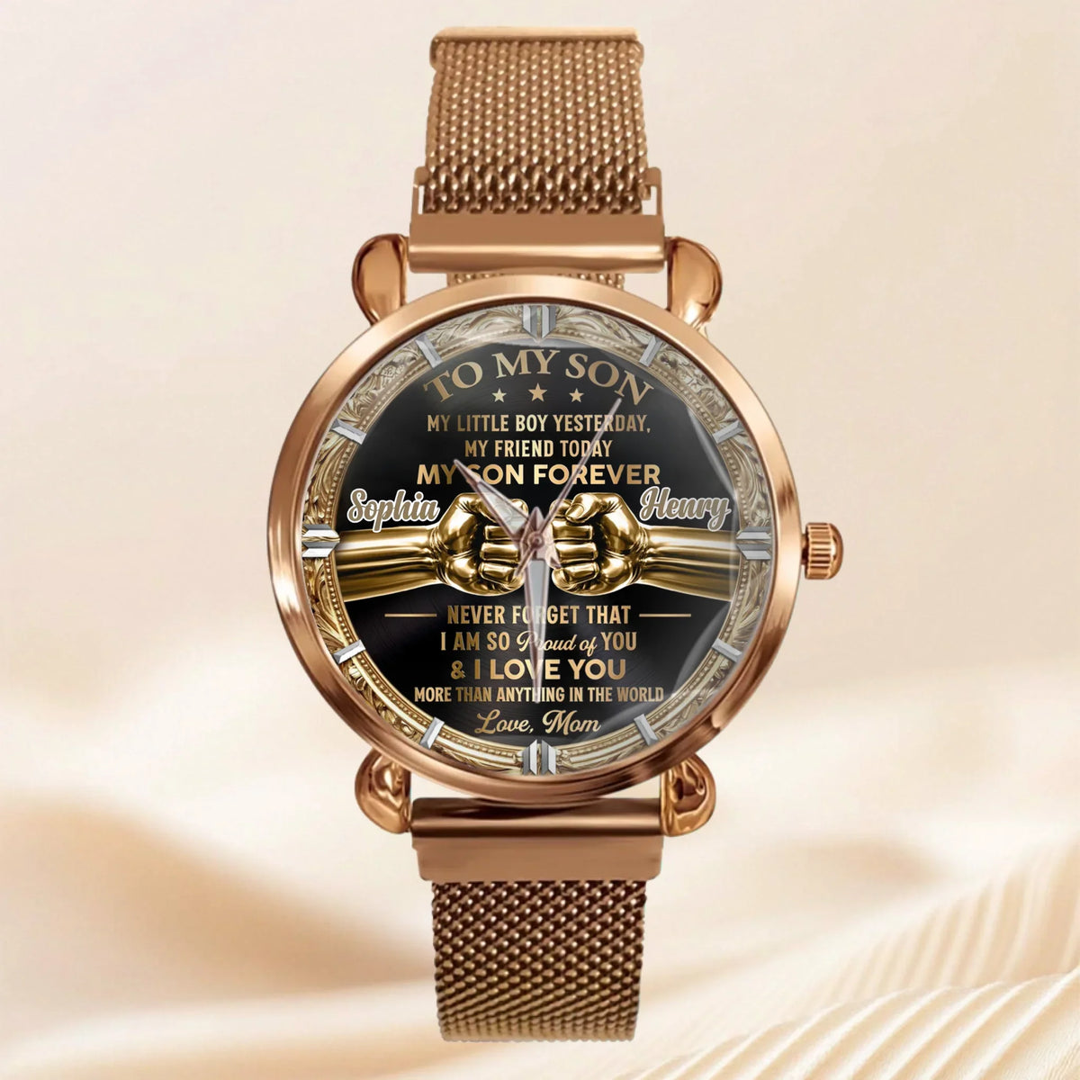 Custom Family Love Watch - Personalized Names & Relationship - Gift For Family