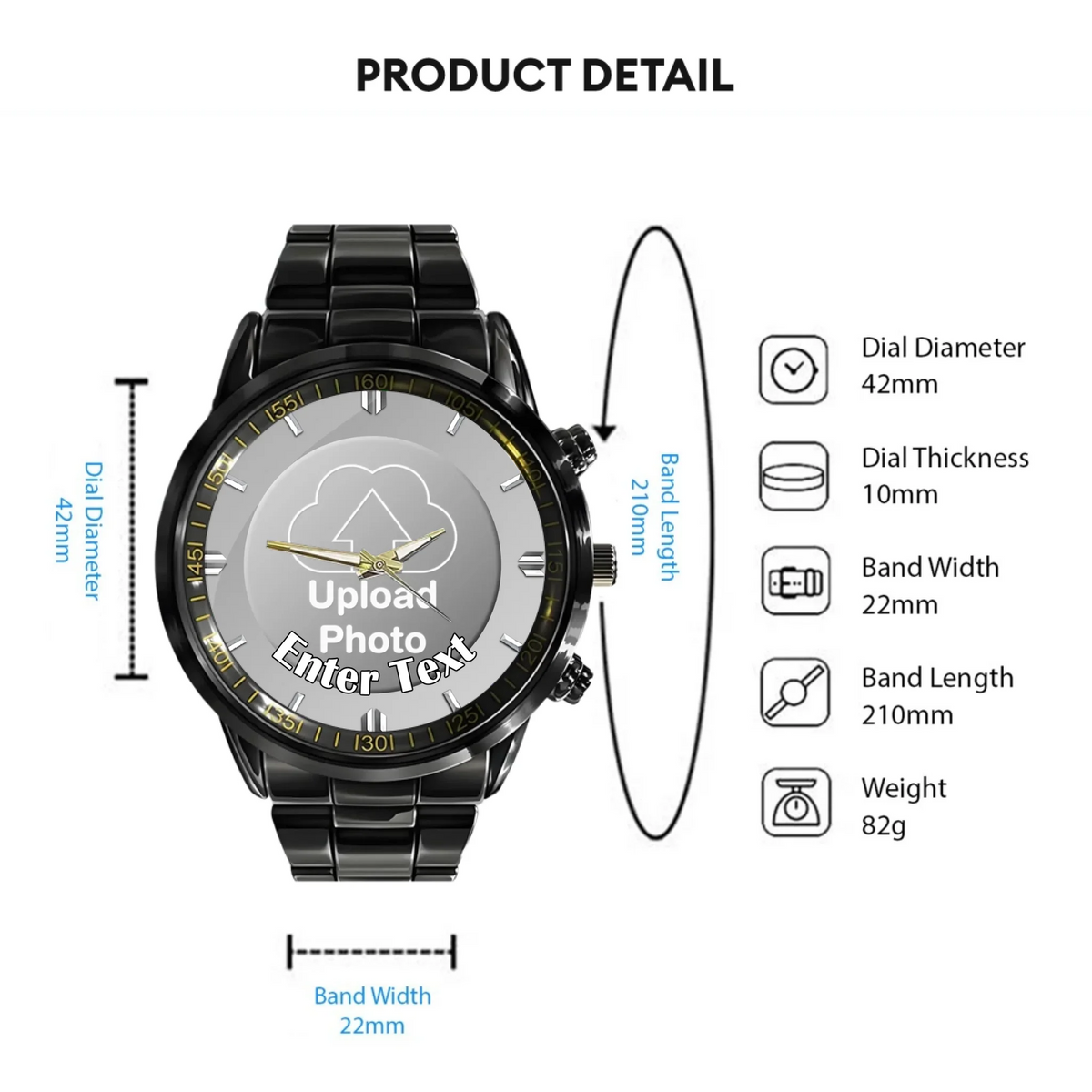 Watches With Customizable Dials - Personalized Dial Photos - A Unique And Special Commemorative Gift